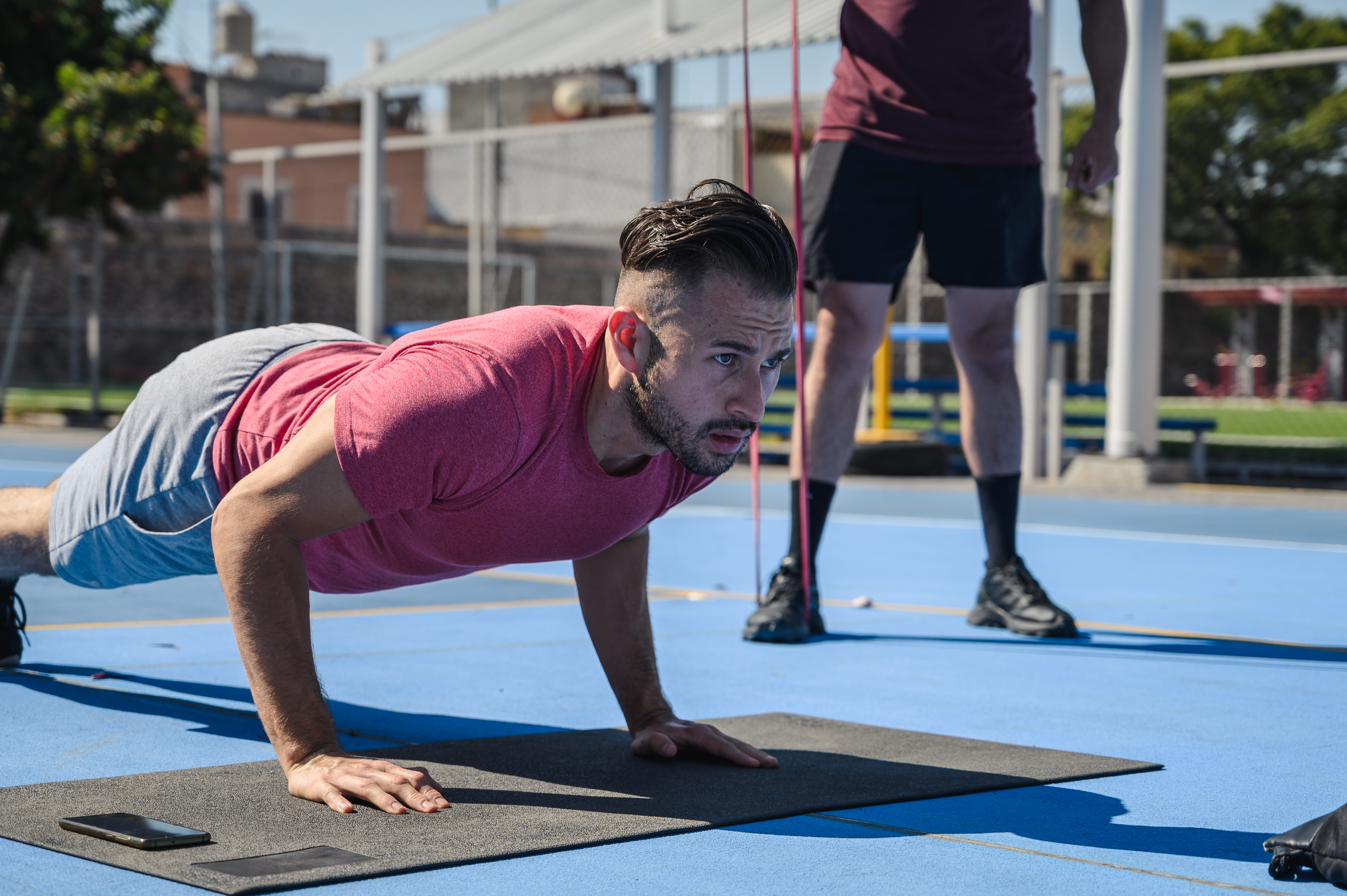 Calisthenics coaching session